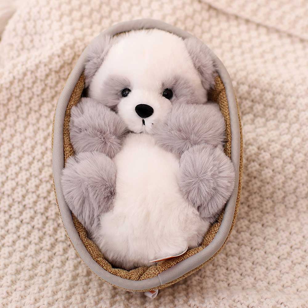 Plush Panda with Removable Basket – Soft Filling & Decorative – 20 cm