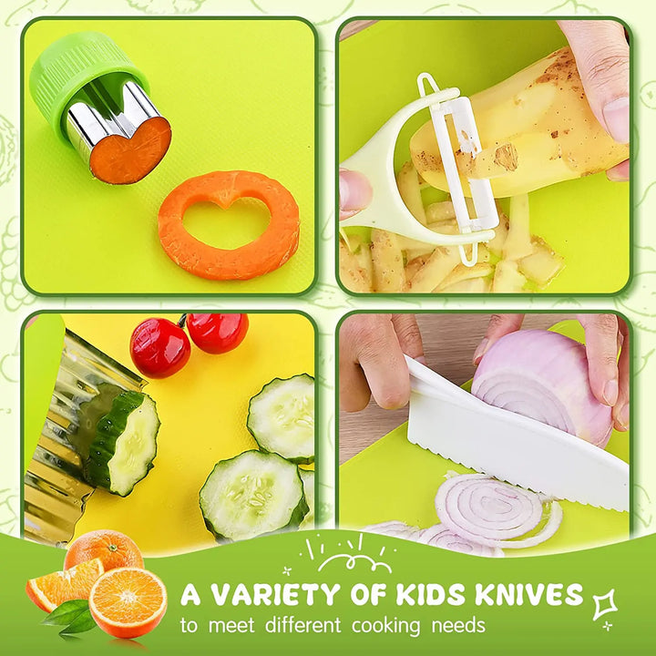 Junior Chef Set - Safe Kitchen Set for Children | Safe Cutting