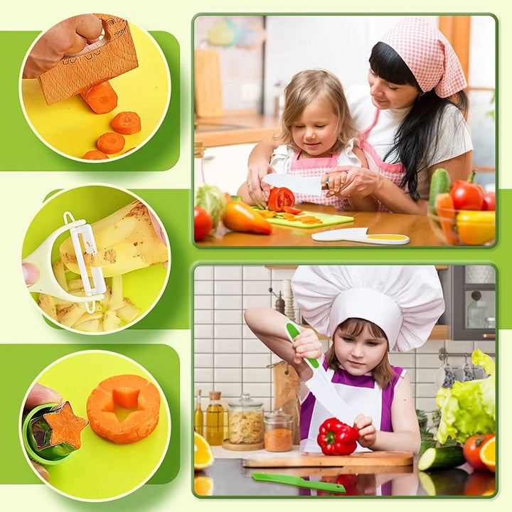Junior Chef Set - Safe Kitchen Set for Children | Safe Cutting