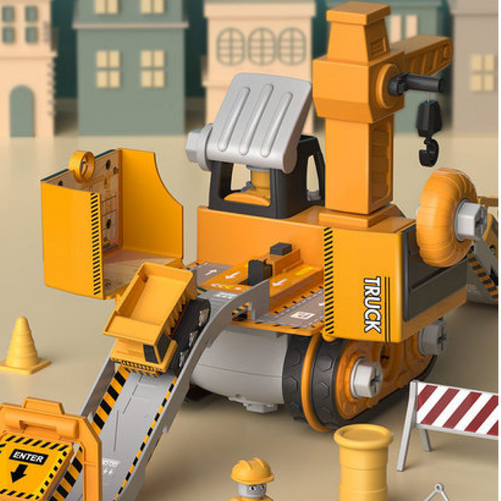 LittleBuilder Play Set - Truck, Excavator & Crane