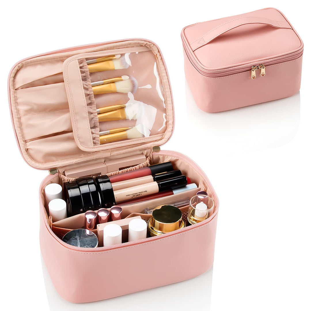 Tragbarer Make-up-Organizer mit Fächern