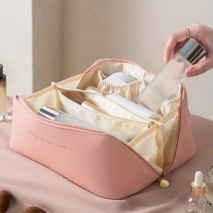 Zip Makeup Organiser – Luxury Cosmetic Bag for Travel