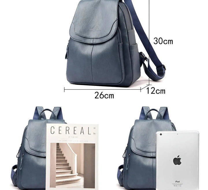 Isabella Vintage Leather Backpack for Women