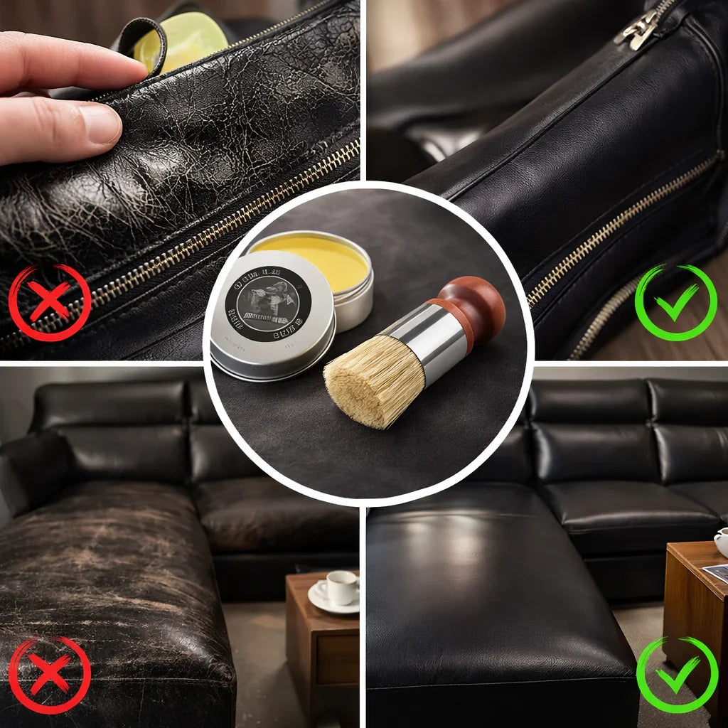 Lederpflege für Sofa, Auto, Schuhe und mehr | Lederbalsam für gepflegtes Leder | PelleLucida