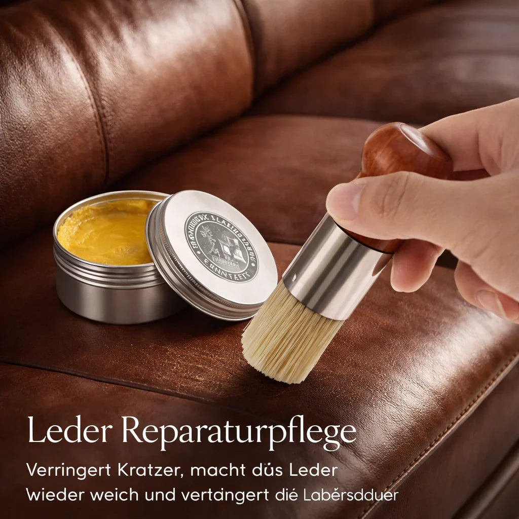 Lederpflege für Sofa, Auto, Schuhe und mehr | Lederbalsam für gepflegtes Leder | PelleLucida