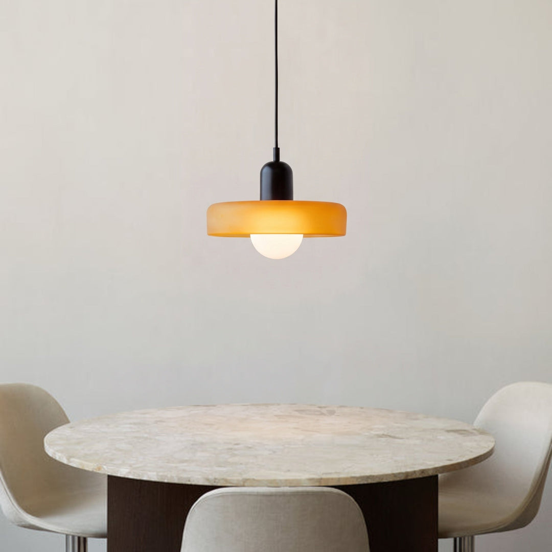Bauhaus Pendant Light in Coloured Glass