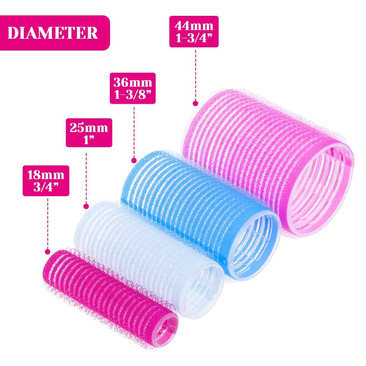 Self-Adhesive Hair Roller Set – Multicoloured Rollers