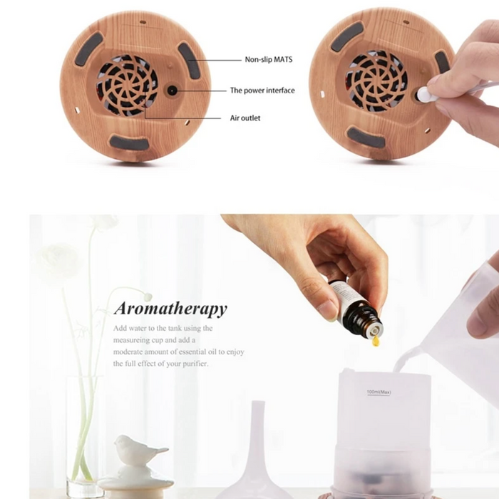 Relaxing Ambient Aromatherapy Diffuser – AuroraGlow