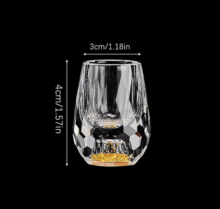 CrystalElegance Shot Glasses - Luxury Crystal Set for Parties