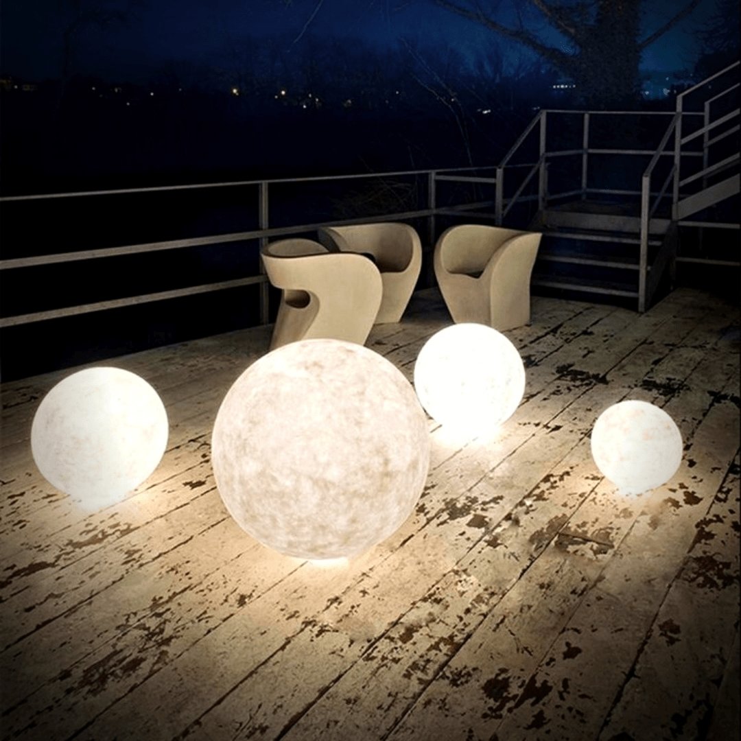 Magische Mondlampe - Kabellose Touch-Steuerung | Holzsockel