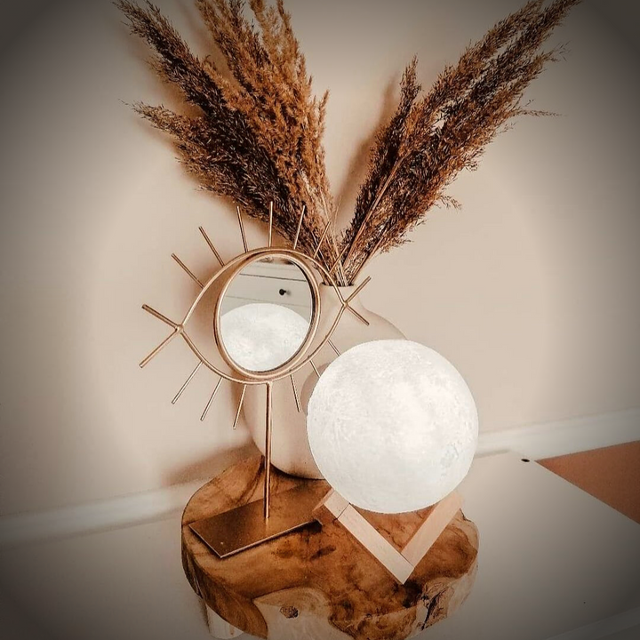 Magic Moon Lamp - Wireless Touch Control | Wooden Base