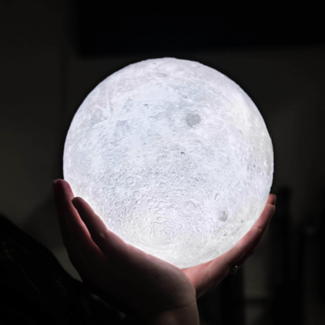 Magic Moon Lamp - Wireless Touch Control | Wooden Base