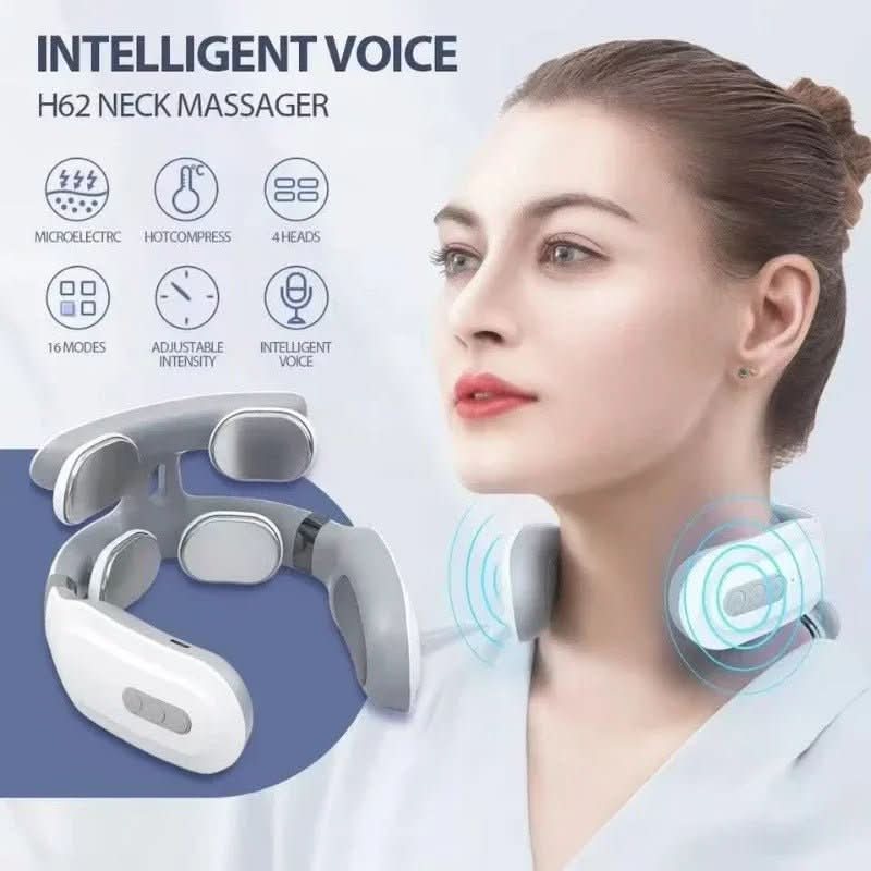 Luxe Neck Massager – 4-in-1 Massage Device with Heat and Vibration