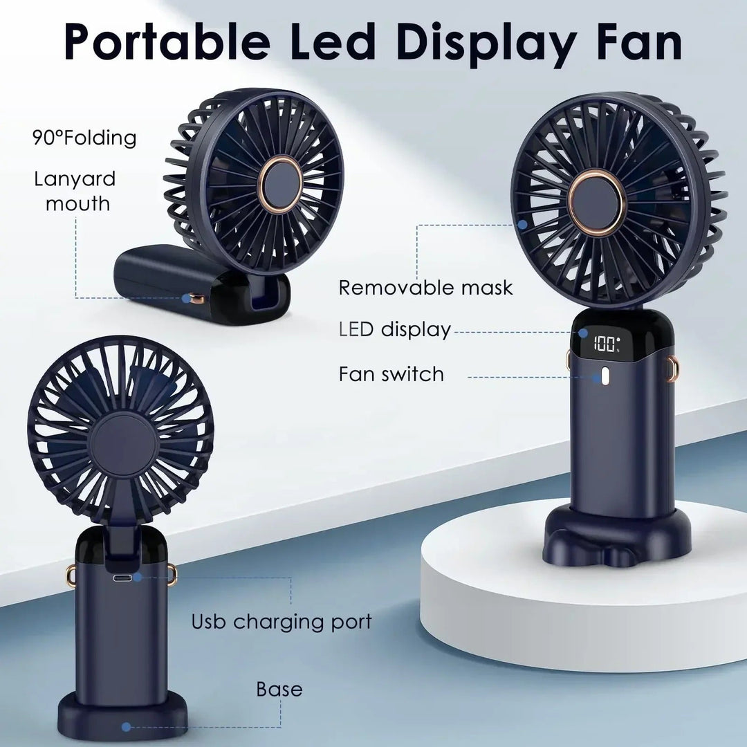 5000mAh Rechargeable Portable Fan