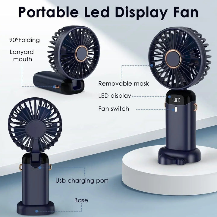 5000mAh Rechargeable Portable Fan