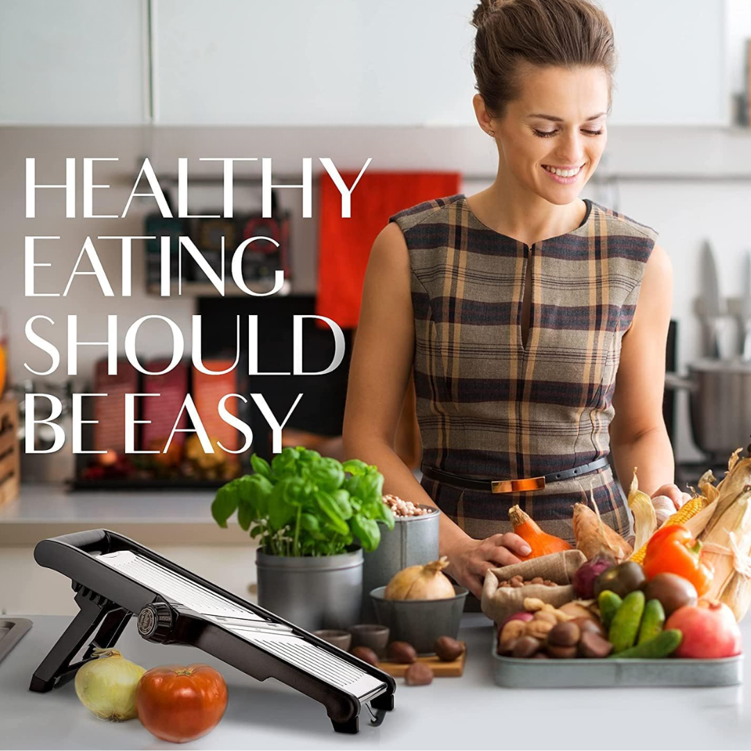 SlicerPro Safety Set | Mandoline Slicer with Cut-Resistant Gloves