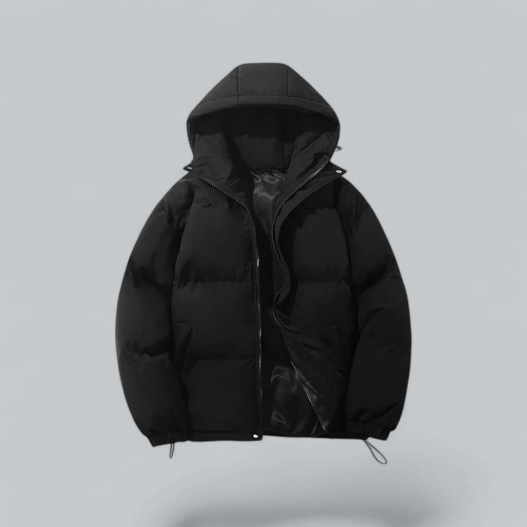 Warm Men's Winter Parka with Adjustable Hood