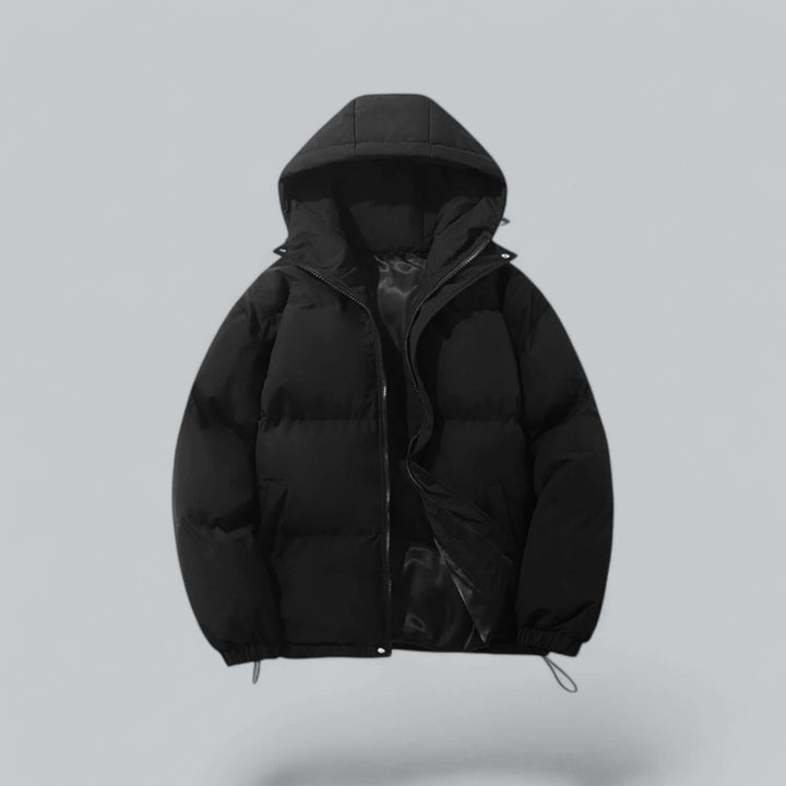 Warm Men's Winter Parka with Adjustable Hood