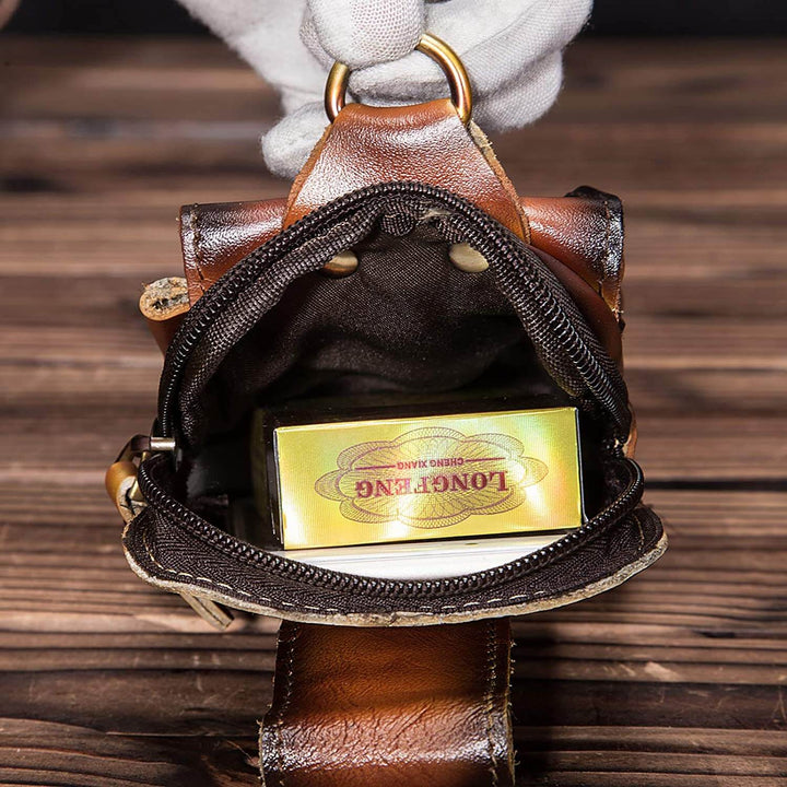 Men's Genuine Leather Waist Bag - Keep Everything Within Reach
