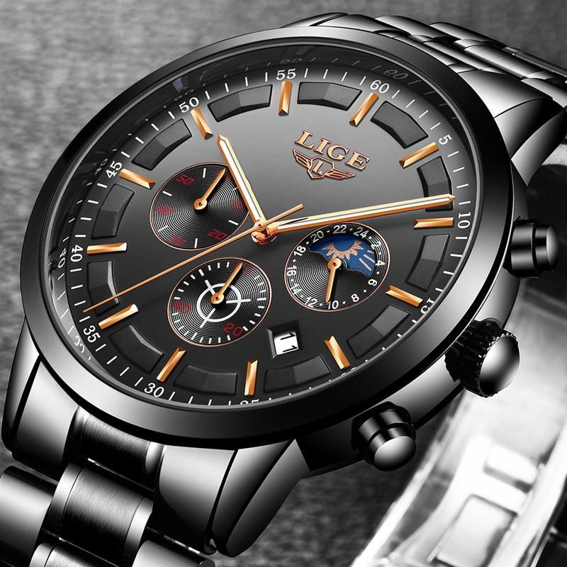 Black Military Steel Watch | Elegant and Durable Men's Watch