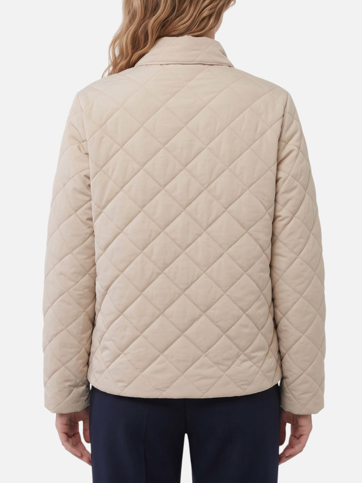 Women's Zip-Up Diamond Quilted Jacket