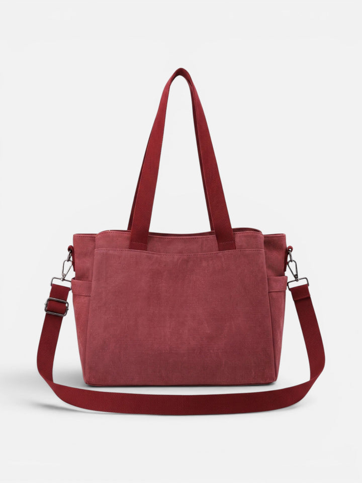 Women's Convertible Canvas Tote Bag with Shoulder Strap