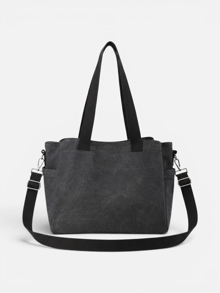 Women's Convertible Canvas Tote Bag with Shoulder Strap