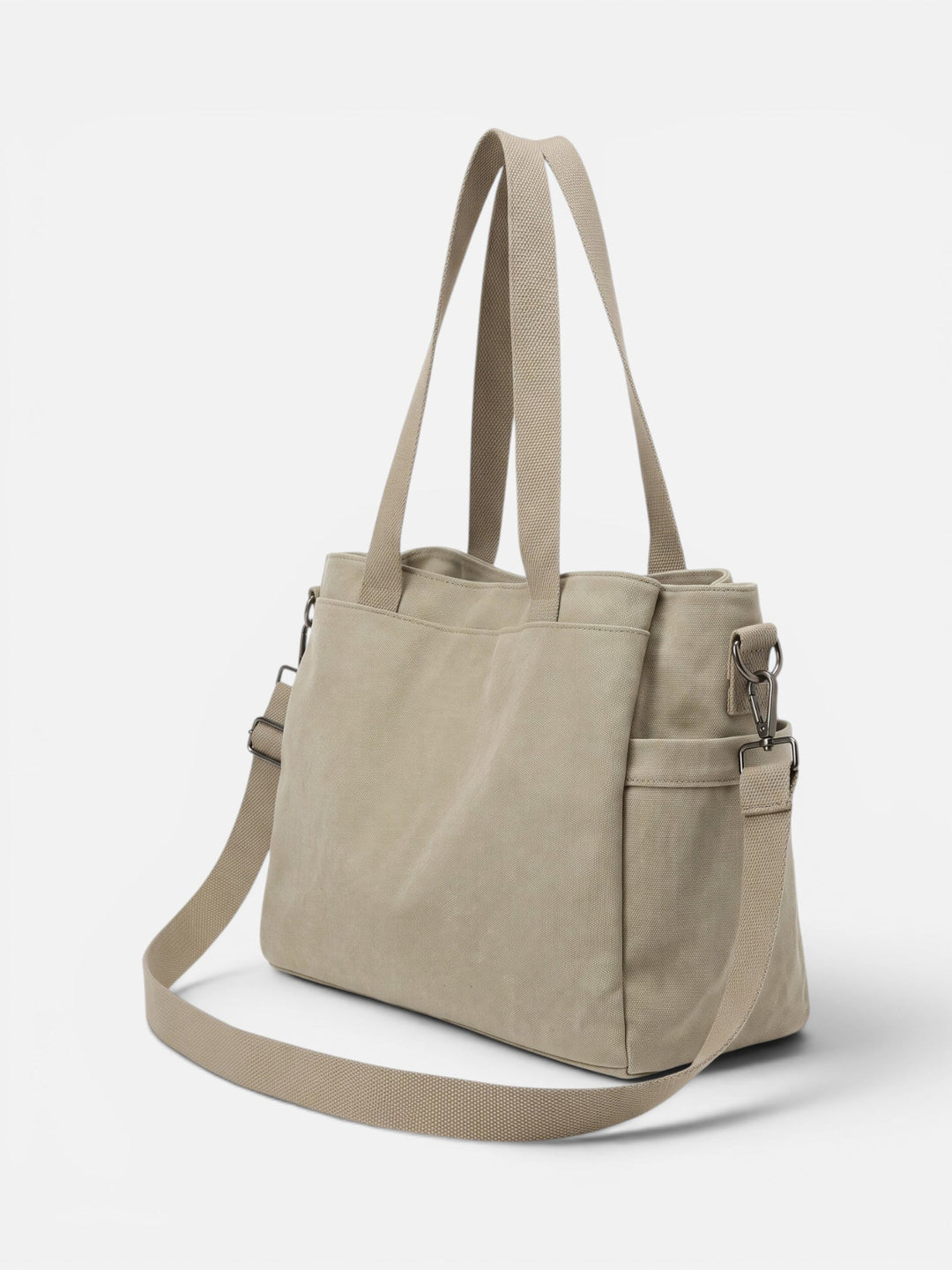 Women's Convertible Canvas Tote Bag with Shoulder Strap