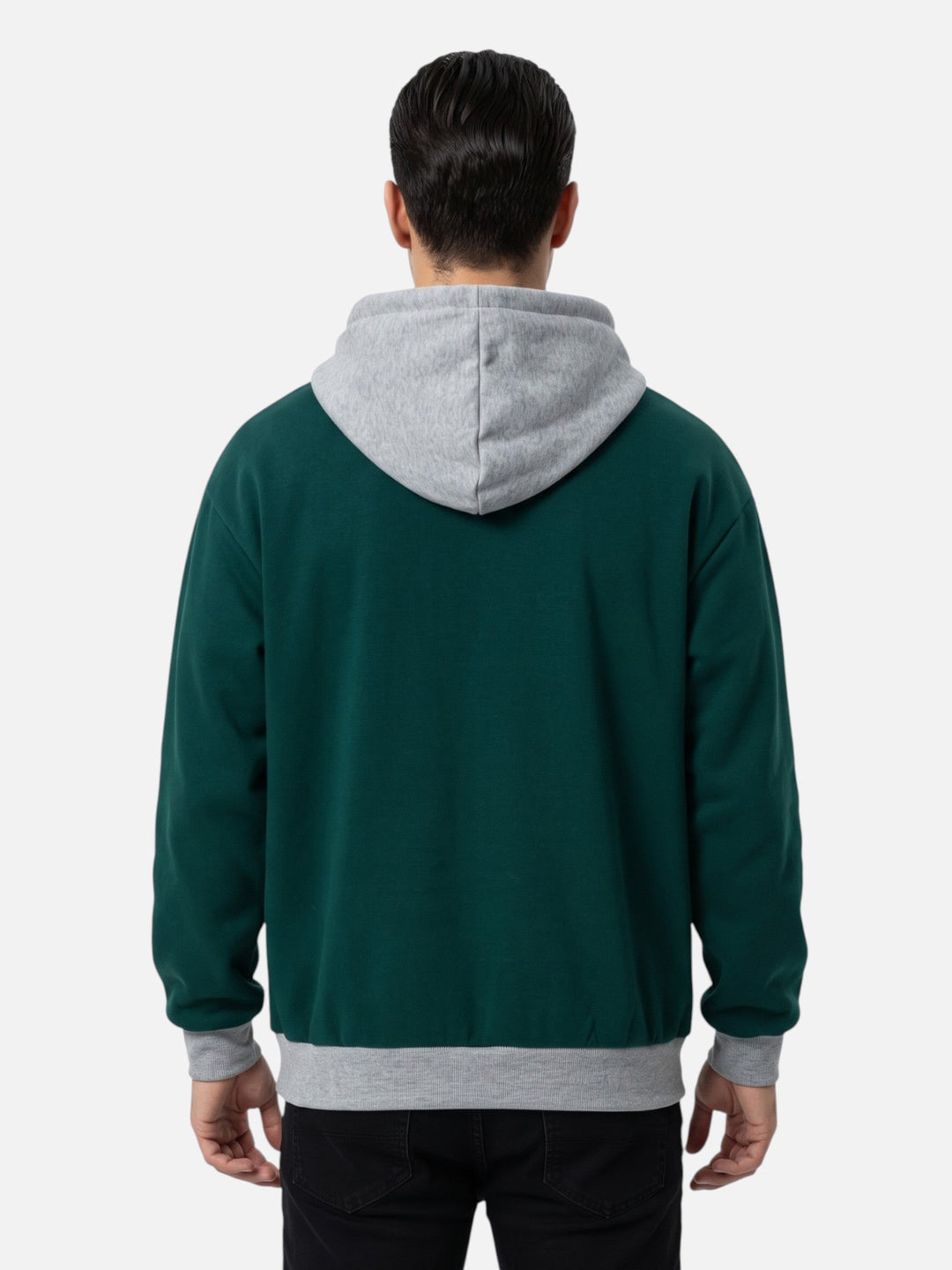 Men's Two-Tone Drawstring Hoodie