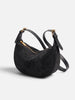 Women's Zip-Top Faux Suede Hobo Bag