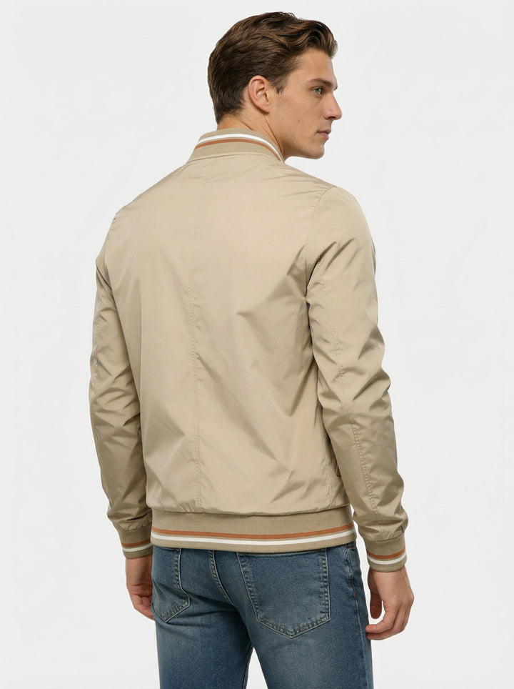 Men's Comfortable Zip-Up Bomber Jacket