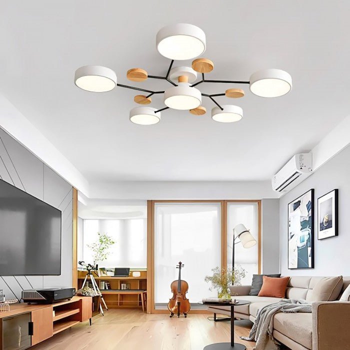 NordicGlow | Scandinavian-Style Branched LED Ceiling Lamp