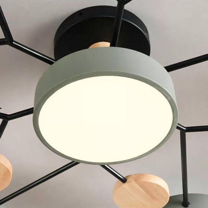 NordicGlow | Verzweigte LED-Deckenlampe im skandinavischen Stil