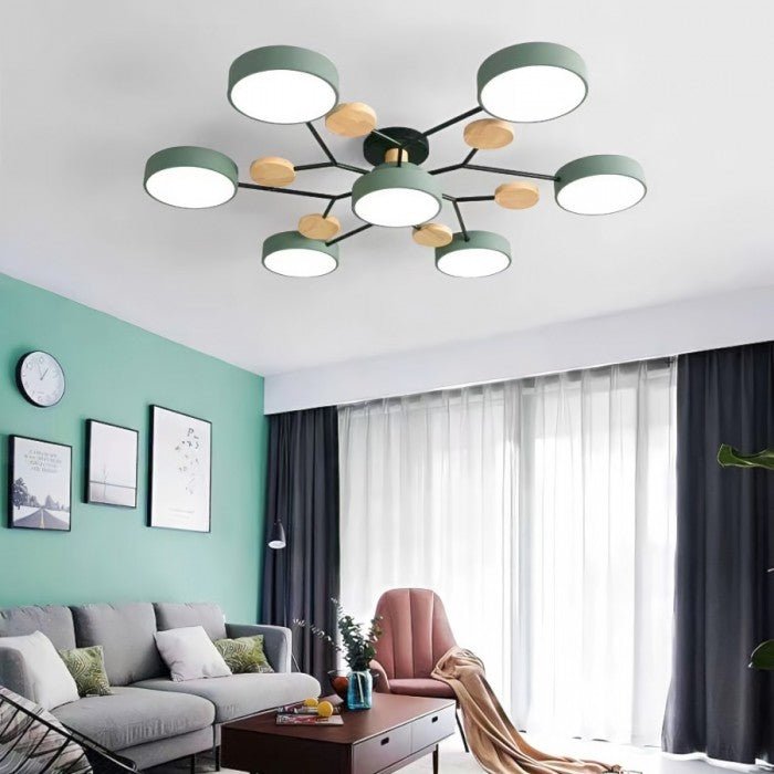 NordicGlow | Verzweigte LED-Deckenlampe im skandinavischen Stil