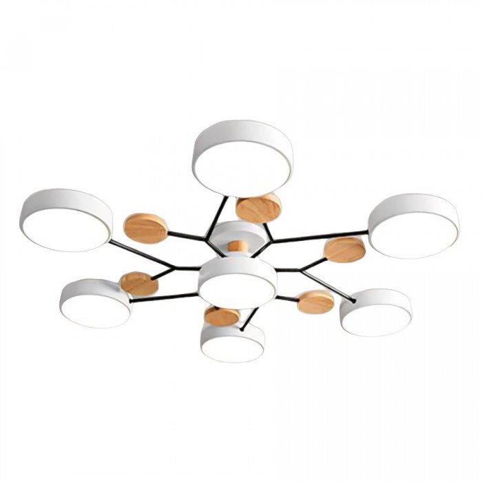NordicGlow | Verzweigte LED-Deckenlampe im skandinavischen Stil