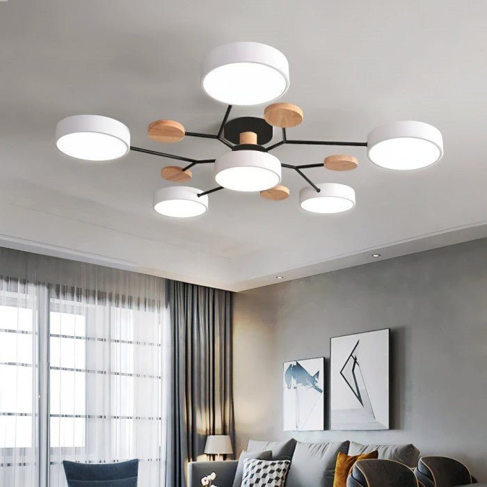 NordicGlow | Scandinavian-Style Branched LED Ceiling Lamp
