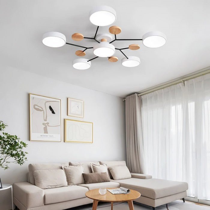 NordicGlow | Scandinavian-Style Branched LED Ceiling Lamp