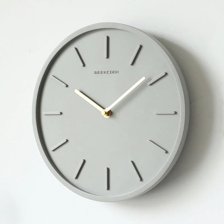 Concrete Wall Clock with Metal Pendulum - Tundra