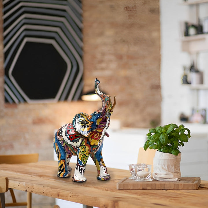 Abstract Elephant – Handmade Art Object with Symbol of Luck