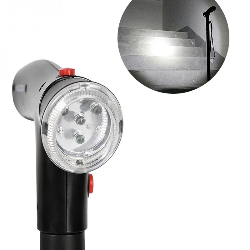 Foldable Walking Stick with LED Light - Safe and Compact