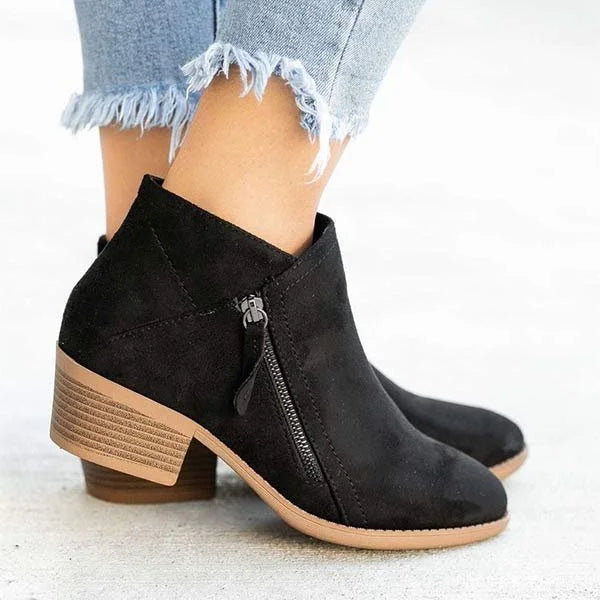 Orthopaedic Leather Combat Boots - Comfort and Style for Women