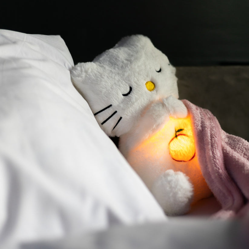 Relaxing Plush Toy with Breathing and Night Light - Soothing
