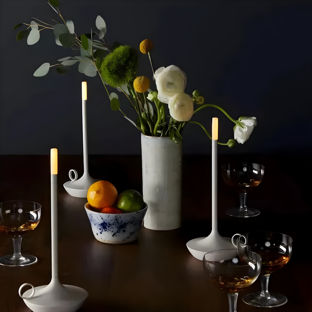 GlareEssence Moderne LED-Lampe | Dimmbares wiederaufladbares Licht für gemütliche und trendige Räume