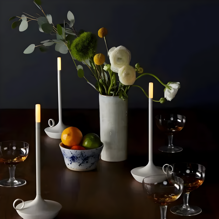 GlareEssence Moderne LED-Lampe | Dimmbares wiederaufladbares Licht für gemütliche und trendige Räume