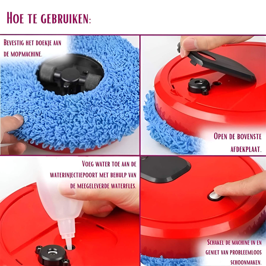MobiSweep Robot Vacuum and Mop | 3-in-1 Function | Autonomous and Quiet | Compact 25×25×6.5 cm