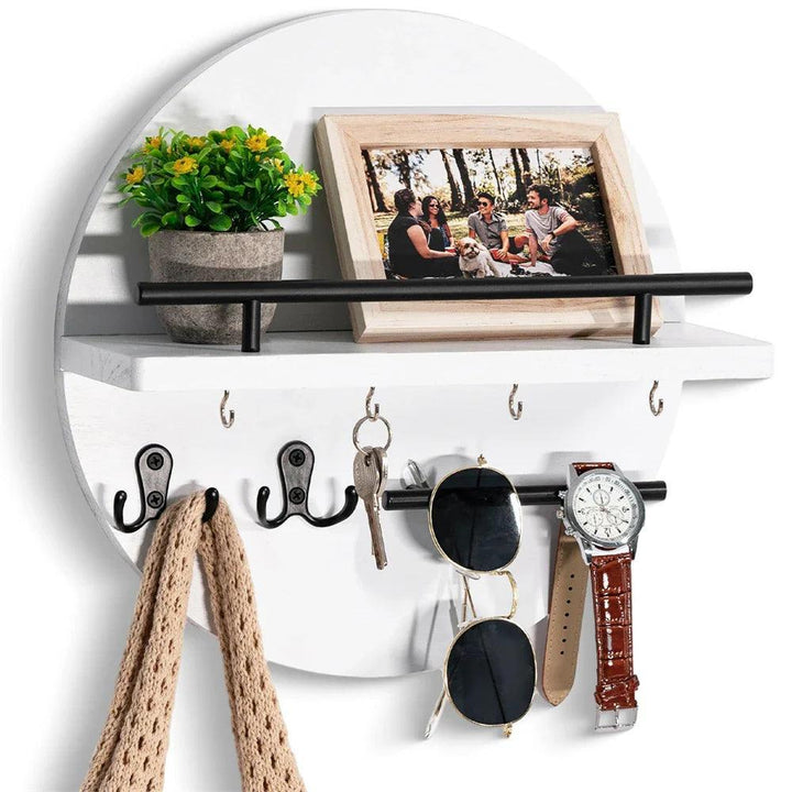 Round Wooden Key Holder | Eco-Friendly and Stylish