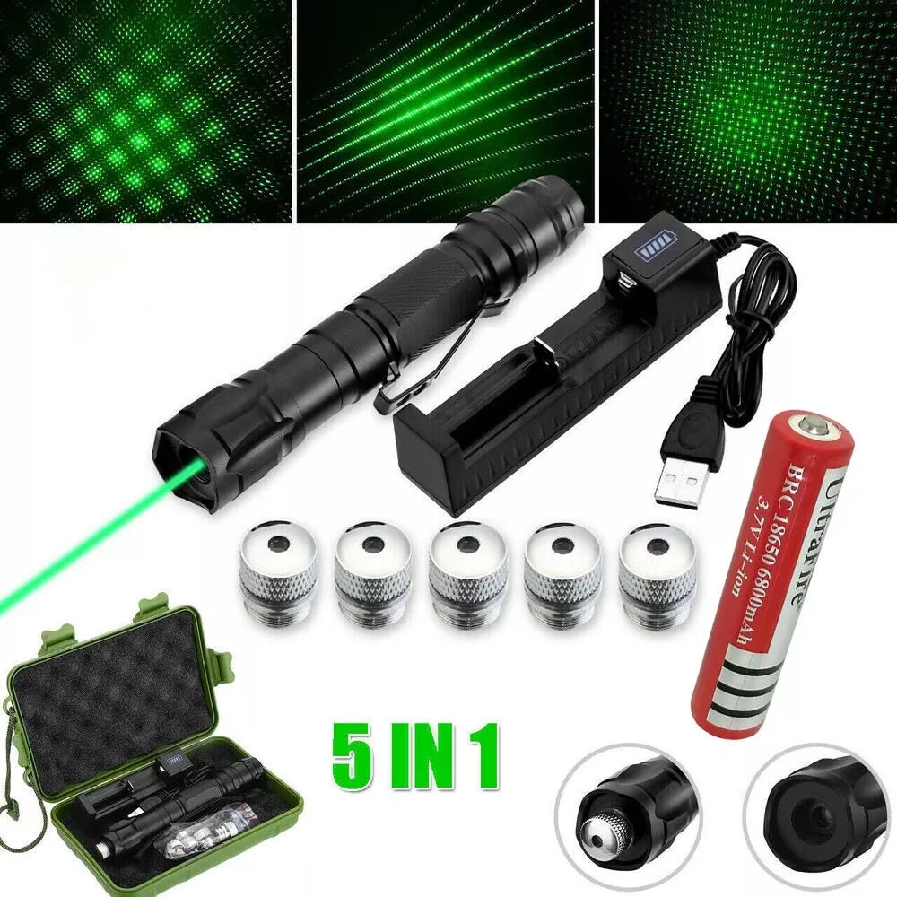 Rechargeable Green Laser Pointer with Long Range and High Precision