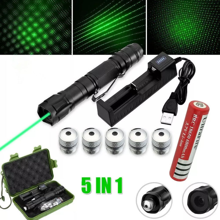 Rechargeable Green Laser Pointer with Long Range and High Precision