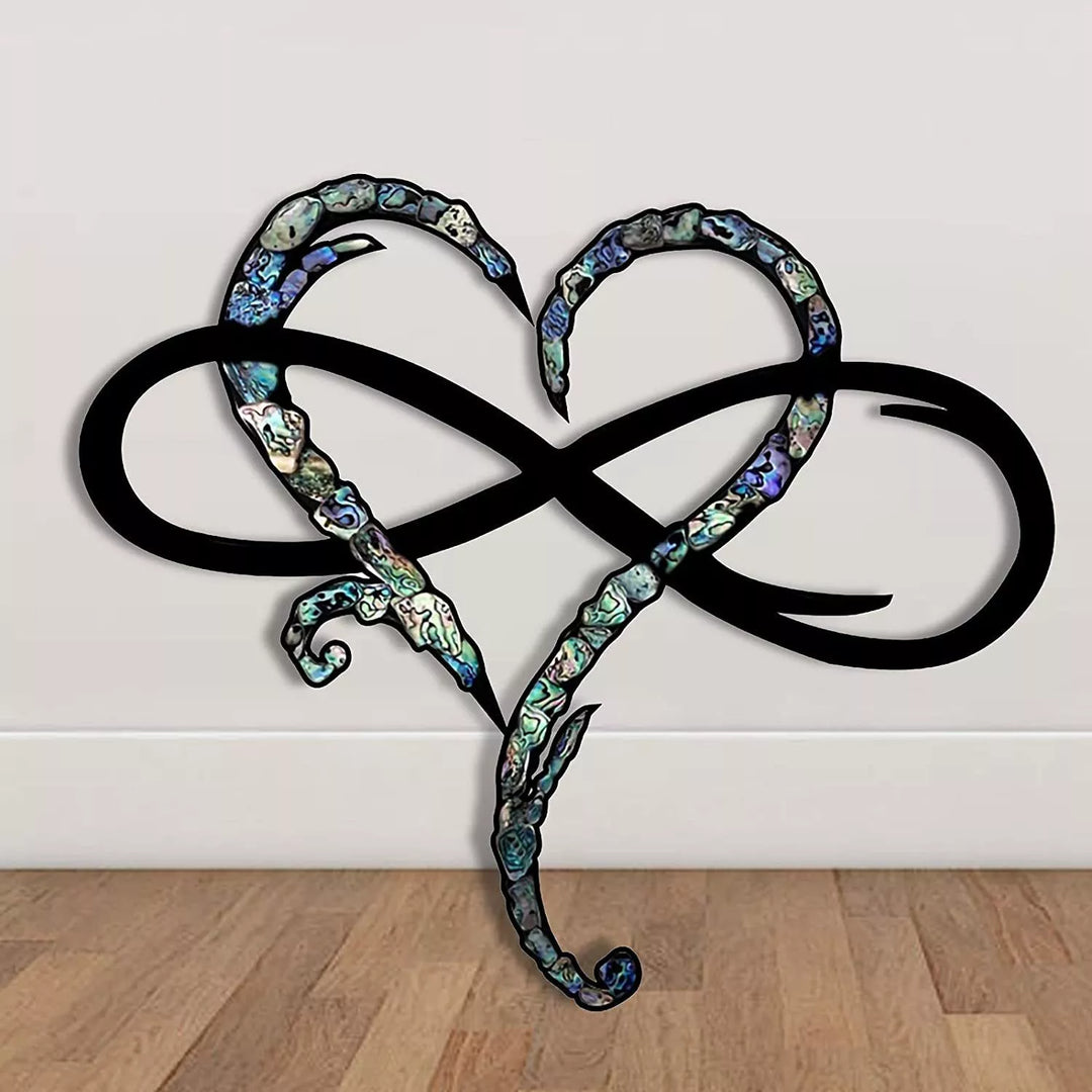 Iron Wall Decoration – Infinite Heart Design for Lasting Style