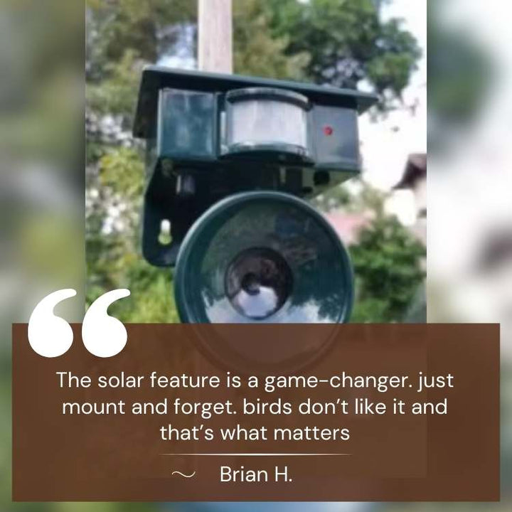 Smart Solar Ultrasonic Bird Repeller
